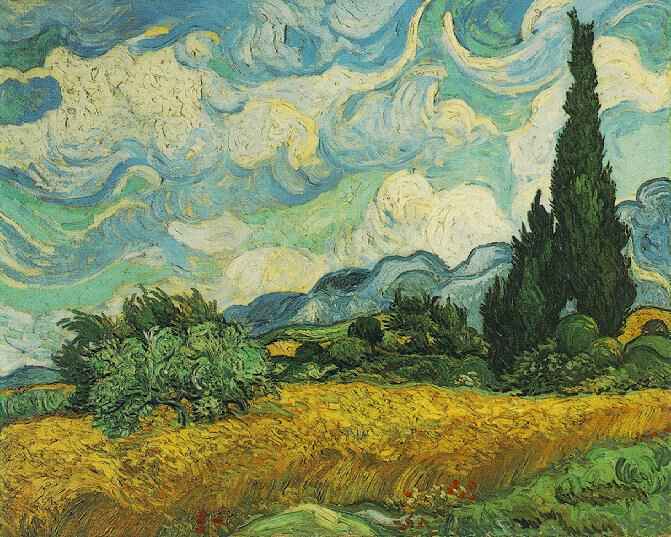 wheat field with cypress - Van Gogh Painting On Canvas
